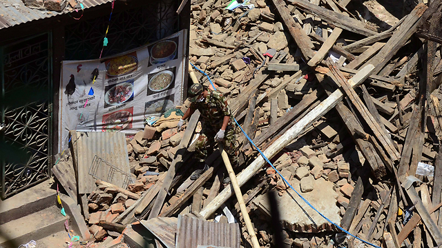 בנפאל עדיין לא התאוששו מהרעש הקודם. קטמנדו (צילום: MCT) (צילום: MCT)
