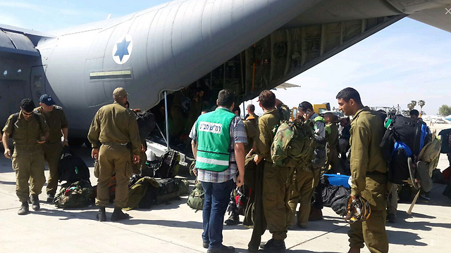 IDF soldiers bord military plane to Nepal. (Photo: Nepal)