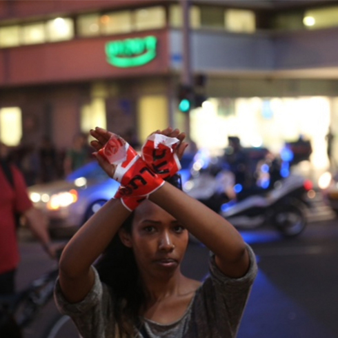 Ethiopians' protest. Israel’s ability to confront this issue may be indicative of whether or not the country will be able to mend relations with its Palestinian minority as well (Photo: Motti Kimchi)