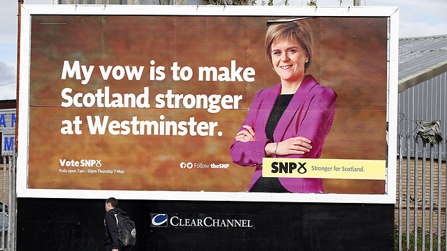 Scottish National Party ad. The left grew weaker and populism grew stronger (Photo: AP)