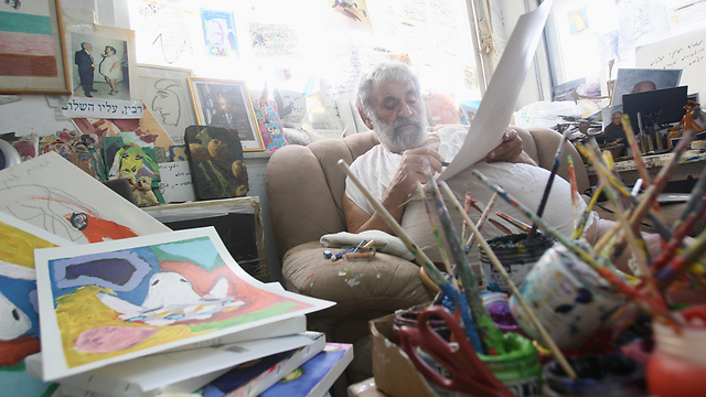 Kadishman at his studio (Photo: Amit Magal)