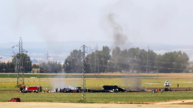 Site of A400M crash (Photo: Reuters)