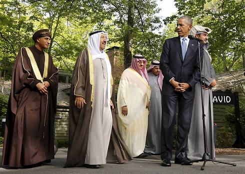 President Obama at Camp David with key leaders from the Middle East. (Photo: Reuters) (Photo: Reuters)