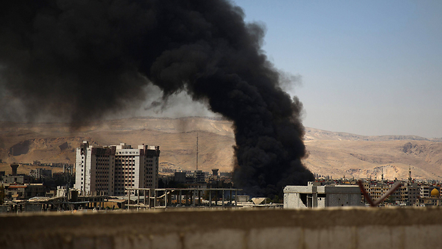 קרבות באזור דמשק  (צילום: AFP) (צילום: AFP)