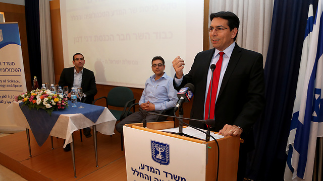 Danon at the Science, Technology and Space Ministry (Photo courtesy)
