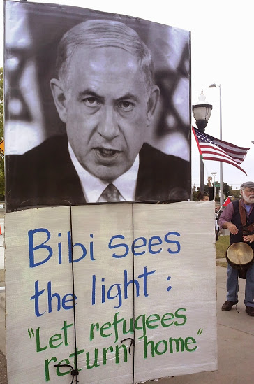 The Netanyahu puppet in West Sacramento's pro-Palestinian protest. (Photo: Rocco Valachi) (Photo: Rocco Valachi)