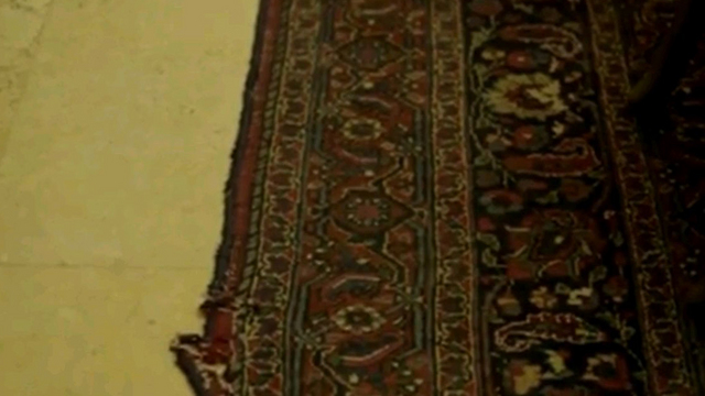 השטיח שהציגה שרה נתניהו בסרטון. החדש עלה 5,550 שקלים ()