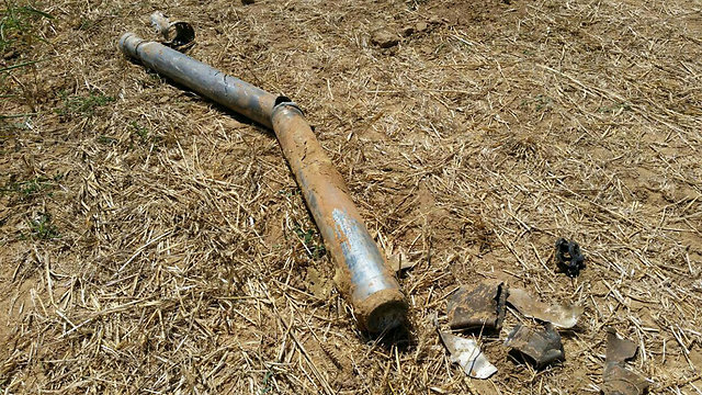 Fragment of rocket fired on Wednesday (Photo: Sdot Negev Spokesperson)