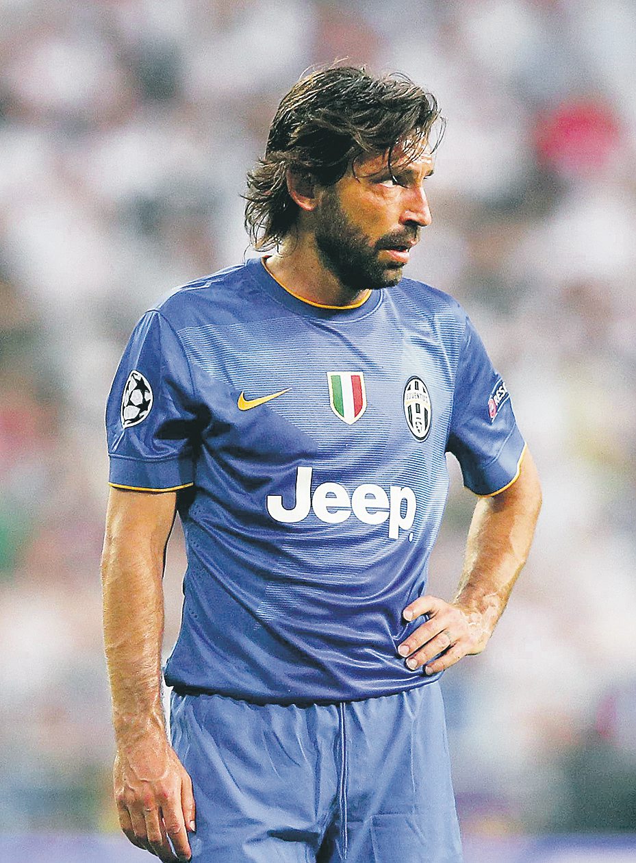 MADRID, SPAIN - MAY 13: Andrea Pirlo of Juventus waits to take a free kick during the UEFA Champions League Semi Final second leg match between Real Madrid CF and Juventus at Estadio Santiago Bernabeu on May 13, 2015 in Madrid, Spain. (Photo by Alex Livesey/Getty Images) (Alex Livesey) MADRID, SPAIN - MAY 13: Andrea Pirlo of Juventus waits to take a free kick during the UEFA Champions League Semi Final second leg match between Real Madrid CF and Juventus at Estadio Santiago Bernabeu on May 13, 2015 in Madrid, Spain. (Photo by Alex Livesey/Getty Images) (Alex Livesey)