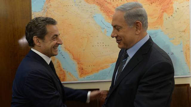 Former French President Nicolas Sarkozy with Benjamin Netanyahu (Photo: GPO)