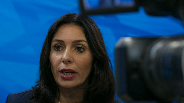 Culture Minister Miri Regev. There is a refusal she accepts from an ideological perspective and maybe even welcomes, and there is a refusal she punishes for from an ideological perspective (Photo: Ohad Zwigenberg)