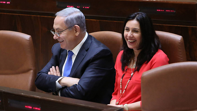 Benjamin Netanyaju and Miri Regev (Gil Yohanan) (Photo: Gil Yohanan)