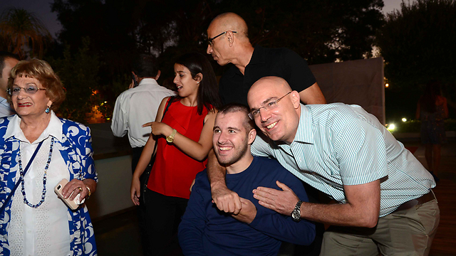 Professor Sheiner with Ohad Ben-Yishai (Photo: Herzl Yosef)