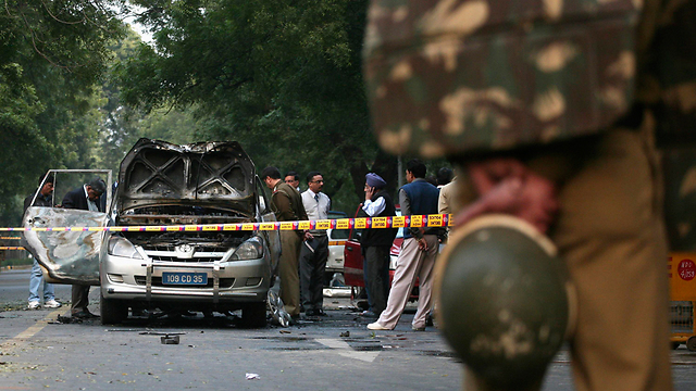Attack near the Israeli embassy in New Delhi in 2012 (Photo: Reuters)