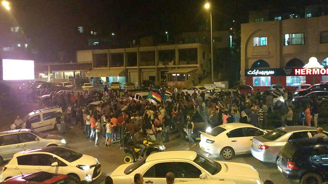 Druze protest in Majdal Shams after the incident on Monday night 