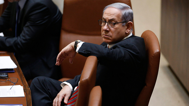 Prime Minister Netanyahu at the Knesset (Photo: EPA)