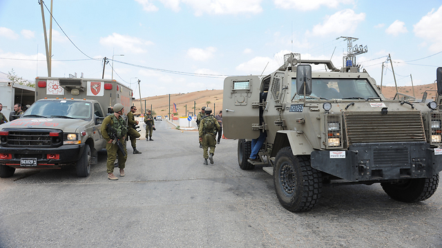 An IDF roadblock in the Jordan valley. (Photo: IDF Spokesperson) (Photo: IDF Spokesperson)