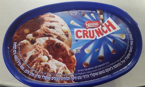 דוגמא לגלידה בשומן צמחי של גלידות נסטלה. החברה החלה למכור גם גלידות ייבוא (של נסטלההעולמית) בשומן צמחי (צילום: מירב קריסטל) ()