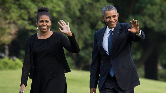 יש להם הרבה סיבות לשמוח. הזוג אובמה בבית הלבן (צילום: MCT) (צילום: MCT)