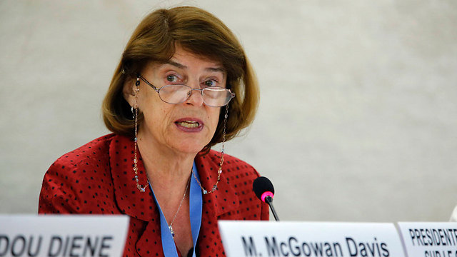 Mary McGowan Davis at the discussion (Photo: Reuters)