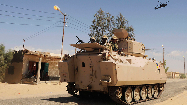 Egyptian army fighting in Sinai (Photo: AP)
