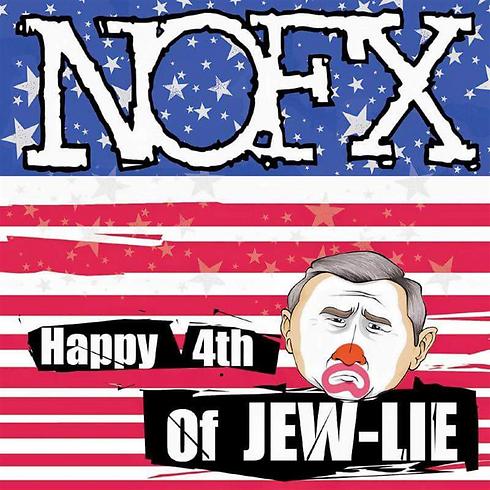 "Happy 4th of JEW-LIE". הפוסט המקורי שגרר תגובות אנטישמיות ()