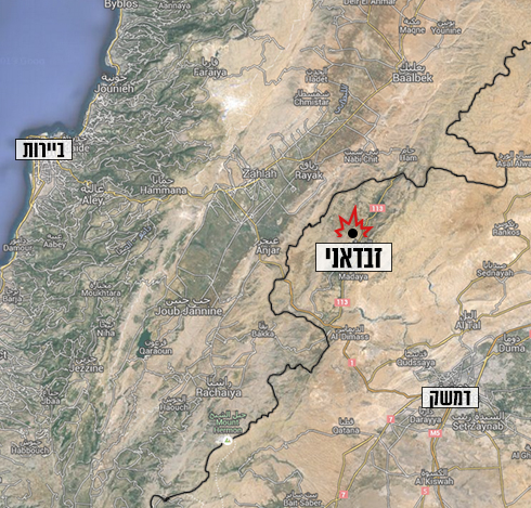 על ציר ההברחה מסוריה ללבנון (צילום: google maps) (צילום: google maps)