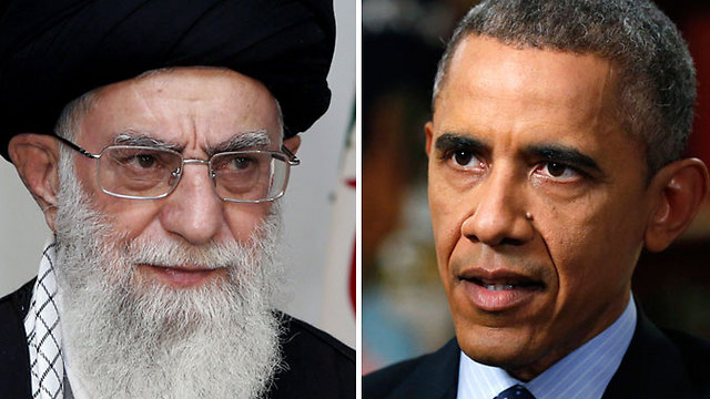 Obama and Iran's supreme leader Ali Khamenei. Different winds began blowing between Washington and Tehran on Tuesday (Photos: AFP, Reuters)