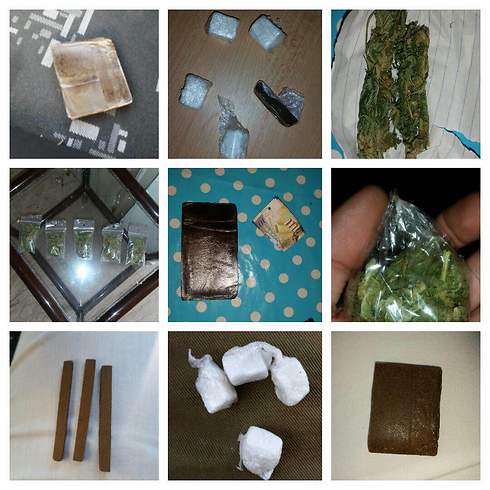 הסמים שנתפסו במסגרת הפעילות הסמויה (צילום: חטיבת דובר המשטרה ) (צילום: חטיבת דובר המשטרה )