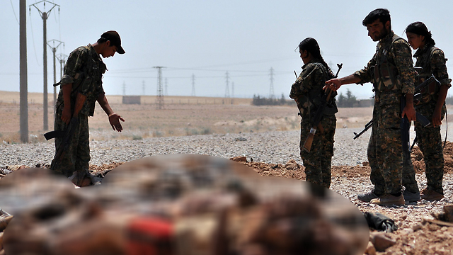 כוח כורדי הנלחם בדאעש (צילום: AFP) (צילום: AFP)