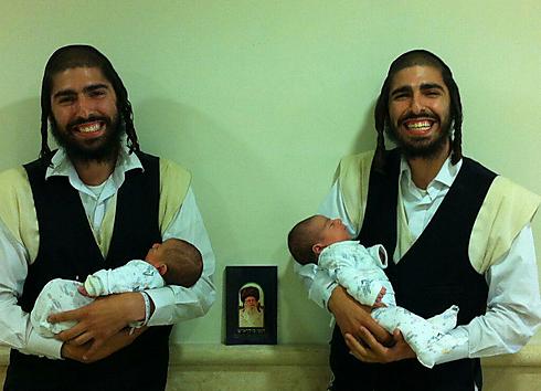 Does this make the baby girls identical as well? (Photo courtesy of Kikar HaShabbat) (Photo courtesy of Kikar HaShabbat)