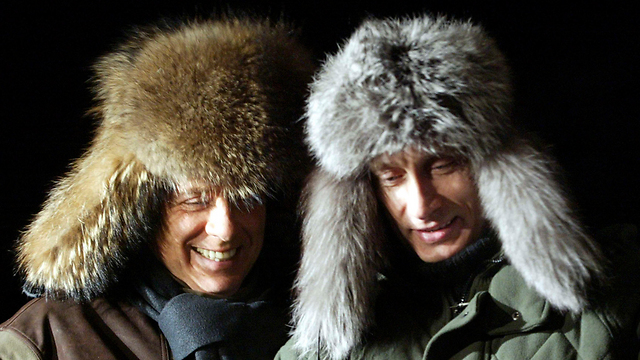 פוטין וברלוסקוני, מן הארכיון (צילום: רויטרס) (צילום: רויטרס)