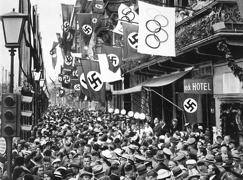 התעמולה הנאצית לפני אולימפיאדת ברלין 1936 (צילום: Gettyimages Imagebank) (צילום: Gettyimages Imagebank)