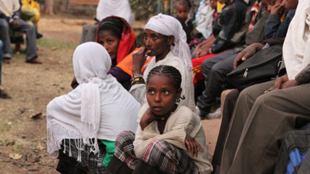 Members of the Falash Mura community in Gondar (Photo: Nati Marcus) (Photo: Nati Marcus)
