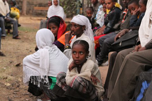 Members of the Falash Mura community in Gondar (צילום: נתי מרכוס )