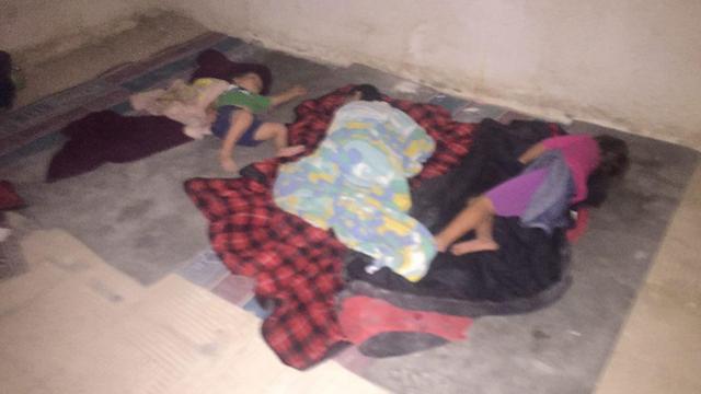 Children in Sa-Nur on Tuesday night.