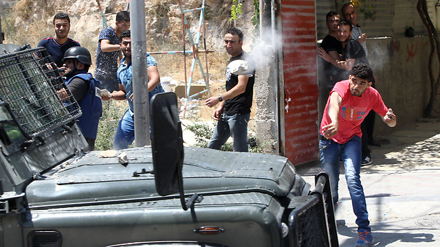 Riots in the West Bank Friday. (Photo: AFP) (Photo: AFP)