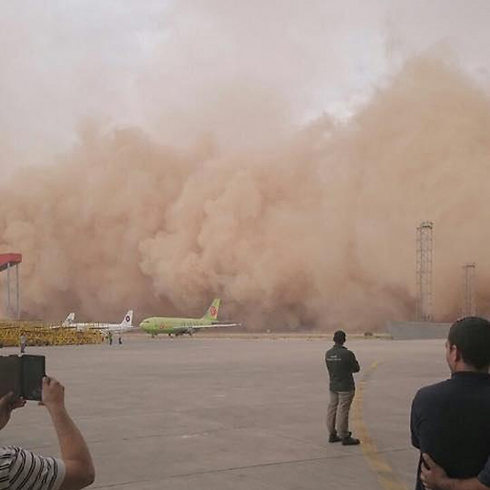 The massive sand storm in Amman