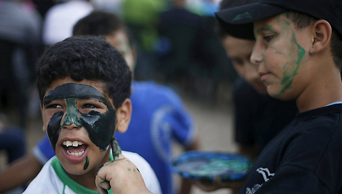Hamas summer camp closing ceremony (Photo: Reuters)