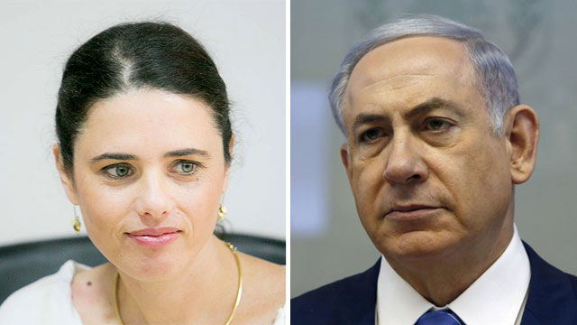 Ayelet Shaked and Binyamin Netanyahu (Photo: AFP, Noam Moskowitz)