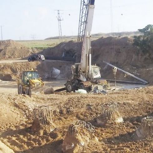 עבודות בנייה בשכונת כרמי גת בקריית גת (צילום: עיריית קרית גת) (צילום: עיריית קרית גת)