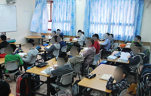 Ultra-Orthodox schoolchildren. Hardly any education in math, science, or English (Photo: Yoav Friedman)