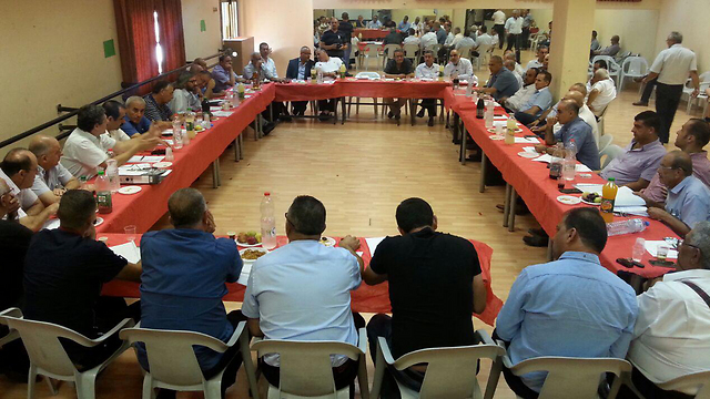 ישיבת ראשי הרשויות הערביות בסכנין (צילום: מוחמד שינאווי) (צילום: מוחמד שינאווי)