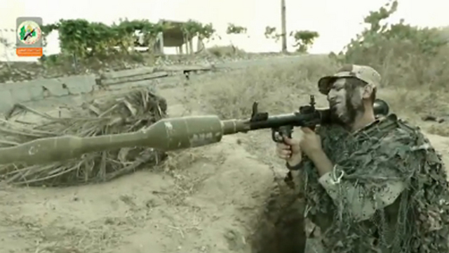 A still image from a Hamas promotional video