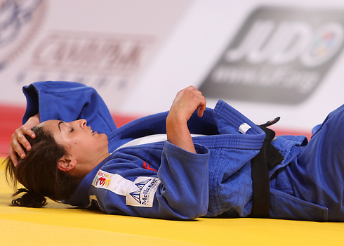 Gerbi shows her dissapointment after losing the bronze medal (Photo: Oren Aharoni)