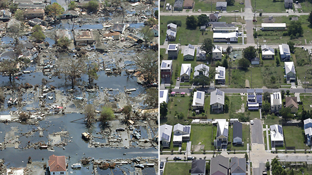 Devastation after 2005 Hurricane Katrina (Photo: AP)