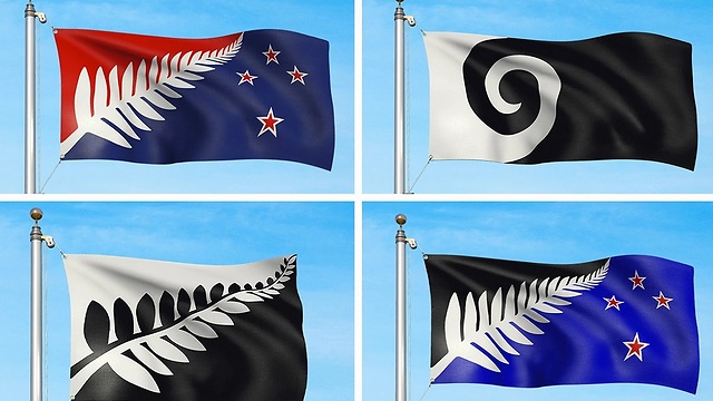 הצעות לדגל שהעלו הניו זילנדים לאורך הקמפיין ()