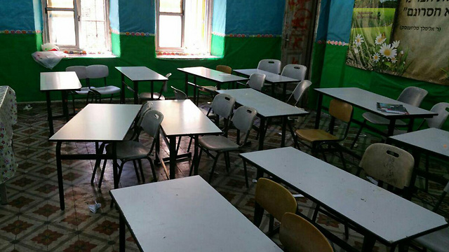 כל תלמידות בית הספר לבנות פונו (צילום: כבאות והצלה ירושלים) (צילום: כבאות והצלה ירושלים)
