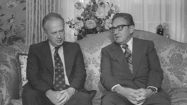 רבין עם מזכיר המדינה קיסינג'ר, 1974 (צילום: משה מילנר, לע"מ) (צילום: משה מילנר, לע