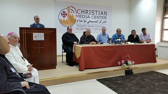 A press conference held on the issue (Photo: Eli Mendelbaum)